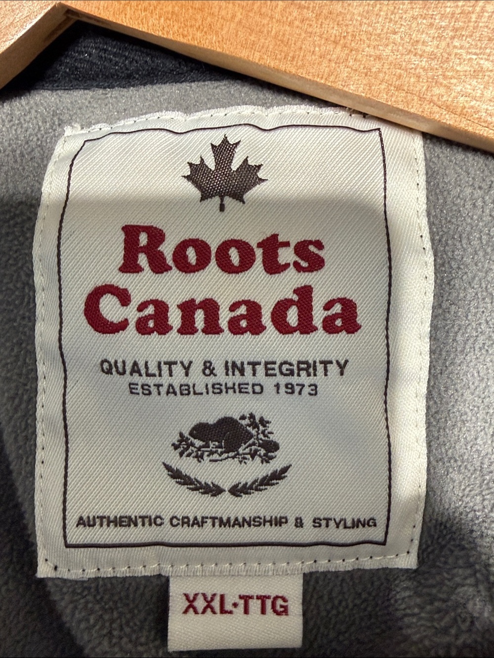 Roots Canada Zip-Up Hoodie Canada Emblem - Picture 2 of 6